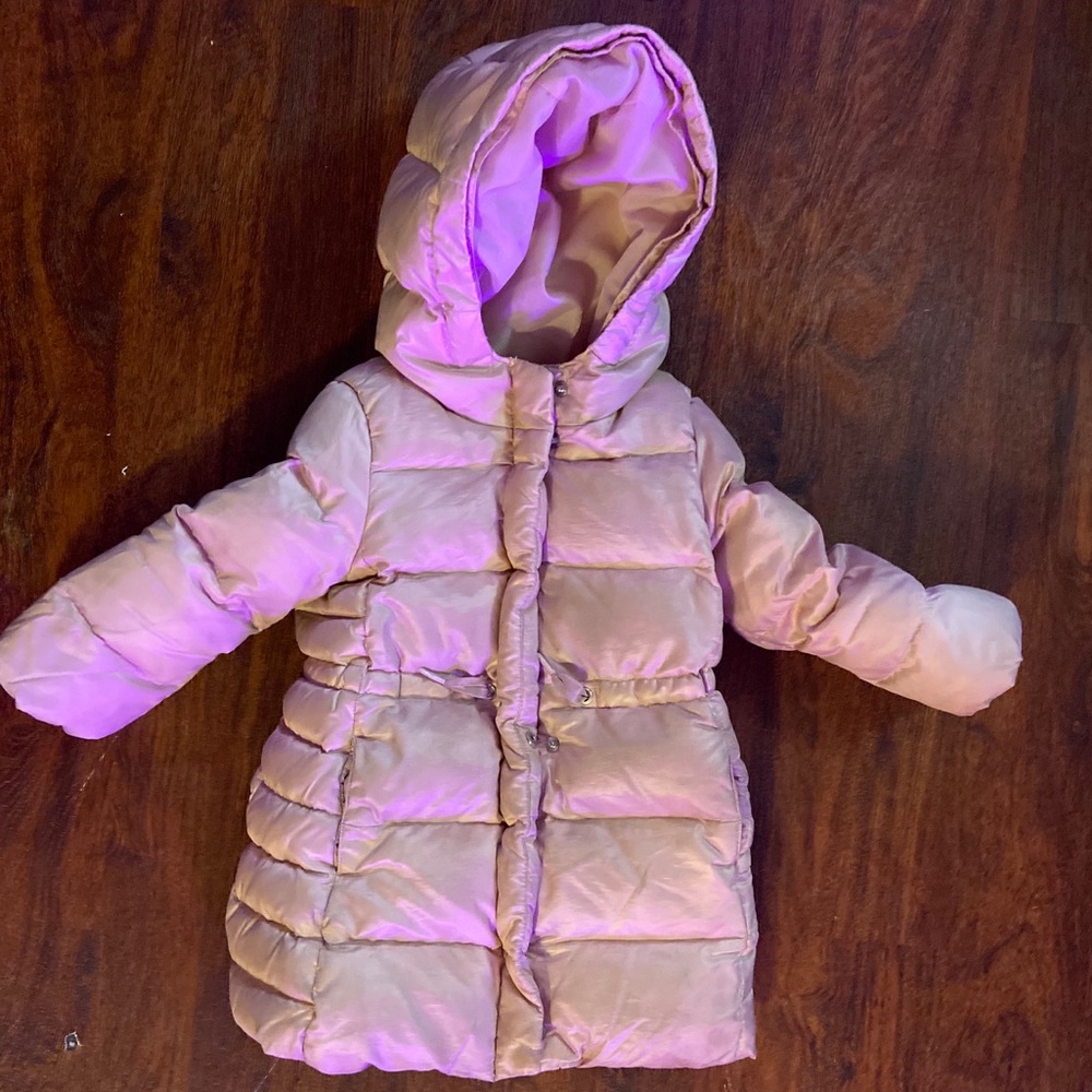Gap Toddler Puffer Parka Coat Light Ballerina Pink